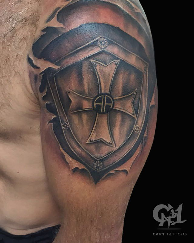tatuaje de armadura 2