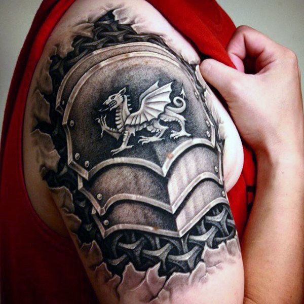 tatuaje de armadura 4