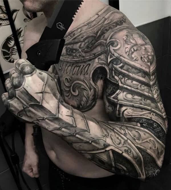 Tatuaje de armadura 42