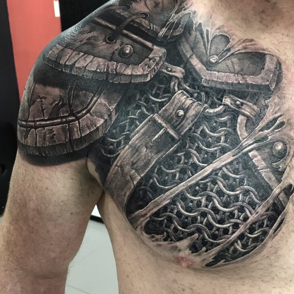 Tatuaje de armadura 58