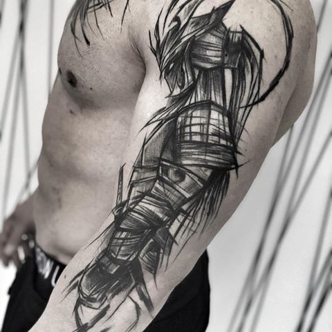 Tatuaje de armadura 87