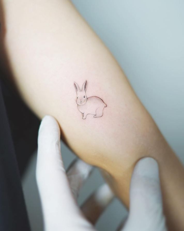 tatuaje de conejo 100