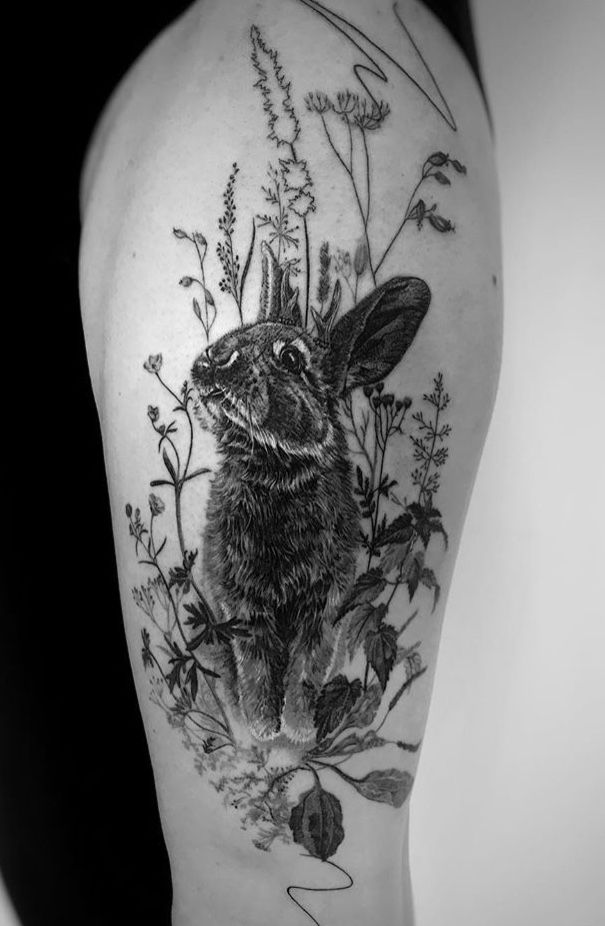 Tatuaje de conejo 108