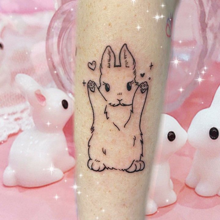 tatuaje de conejo 11