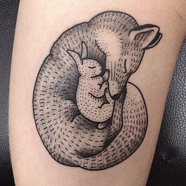 Tatuaje de conejo 145