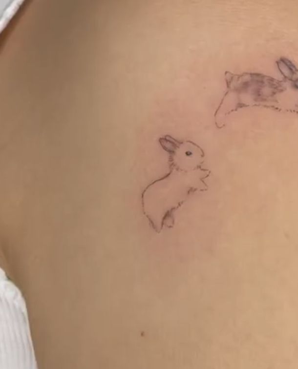 tatuaje de conejo 159