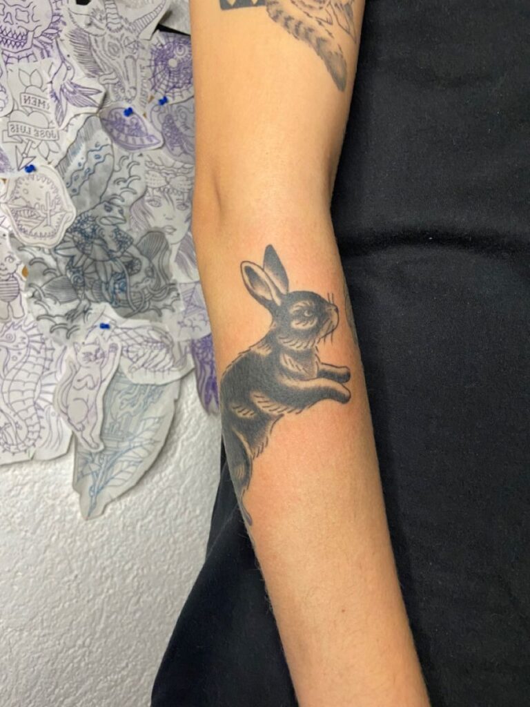 tatuaje de conejo 168