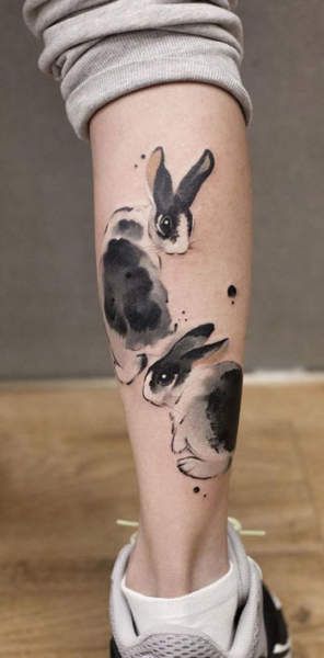 Tatuaje de conejo 174