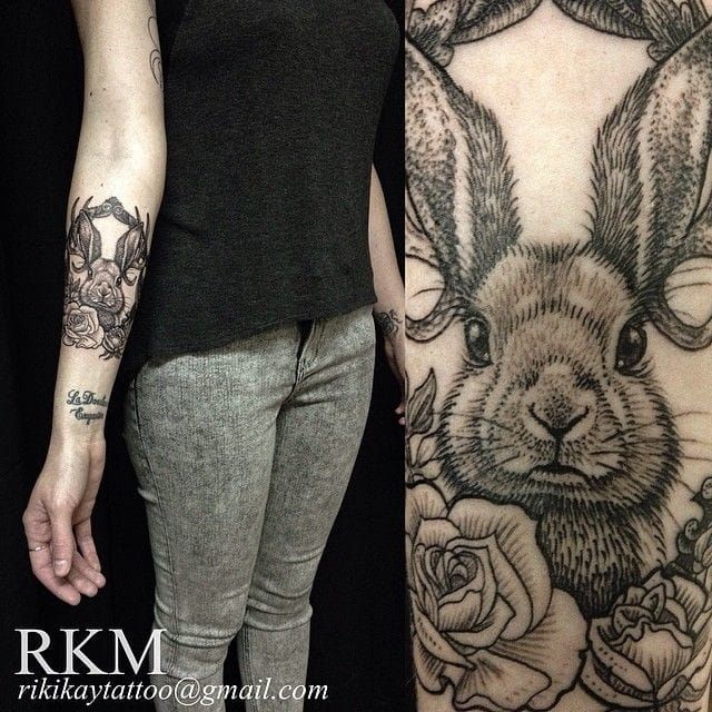 tatuaje de conejo 34