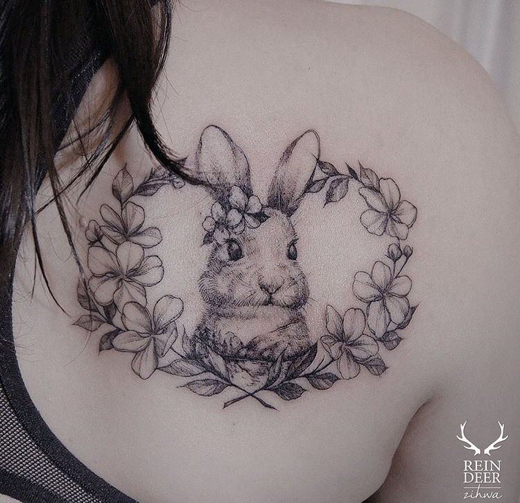 tatuaje de conejo 55