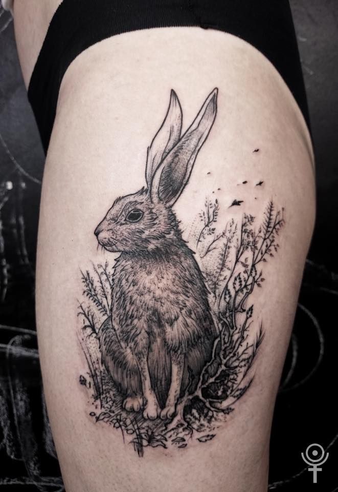 tatuaje de conejo 63