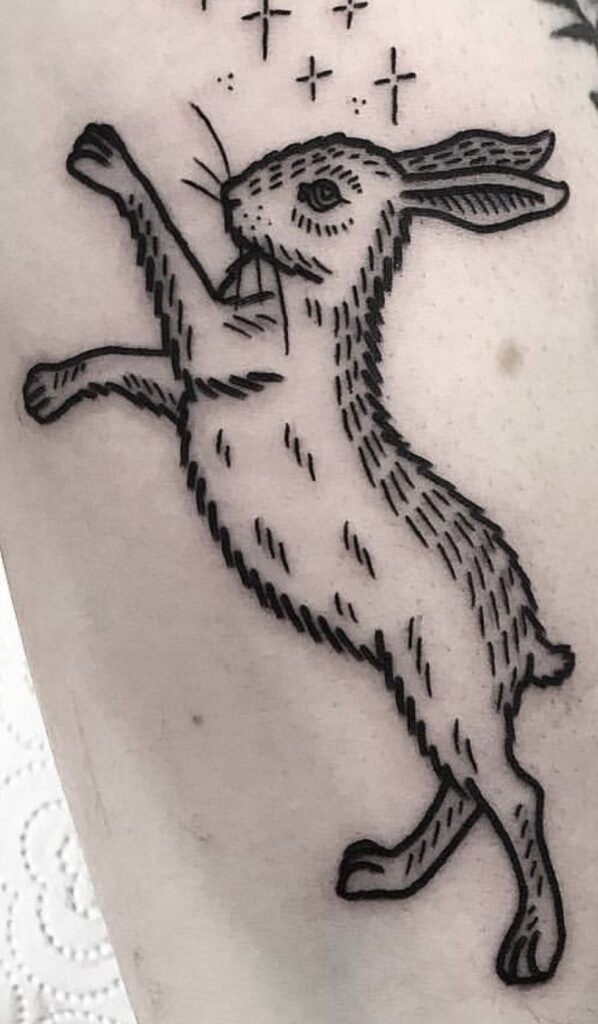 tatuaje de conejo 70