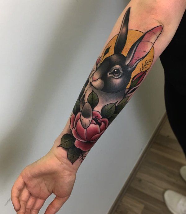 tatuaje de conejo 76