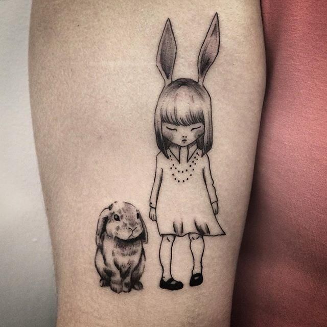 tatuaje de conejo 84