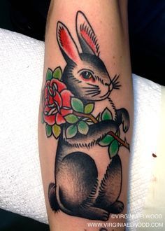 tatuaje de conejo 89