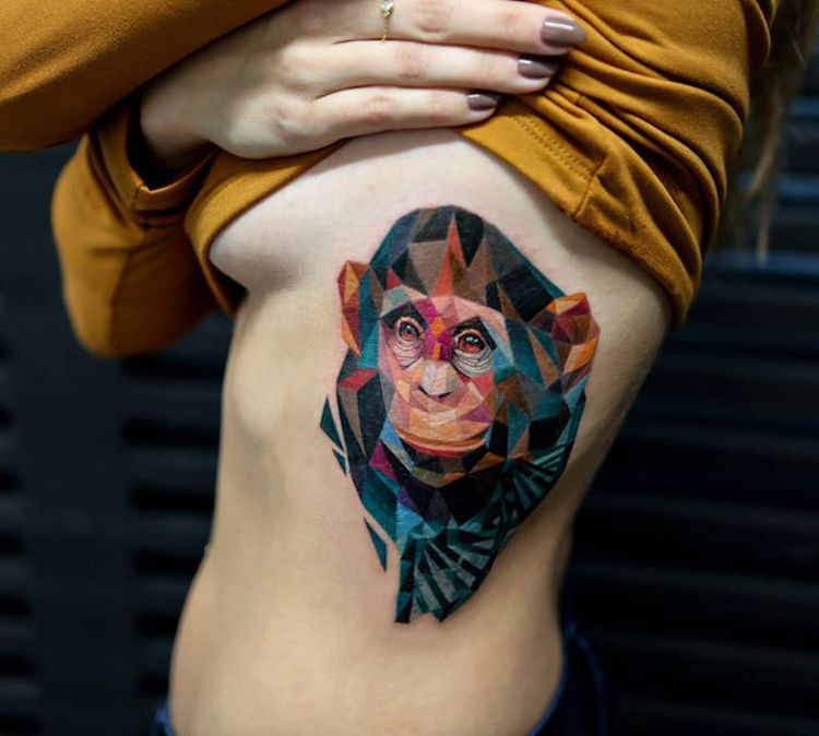 Tatuaje de mono 163