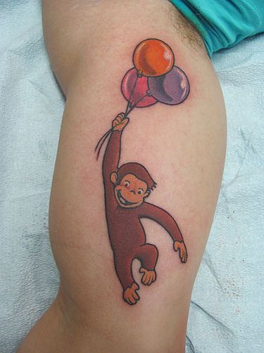 Tatuaje de mono 199