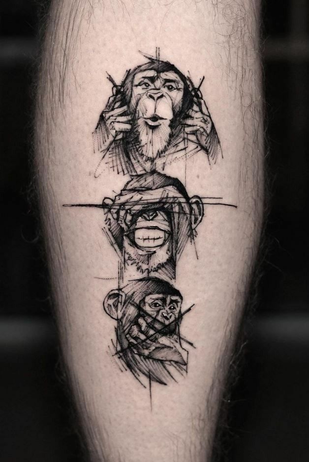 tatuaje de mono 2