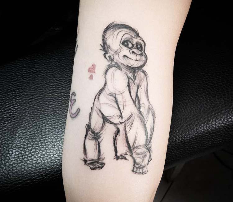 tatuaje de mono 38