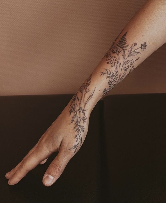 Tatuaje de helecho 223