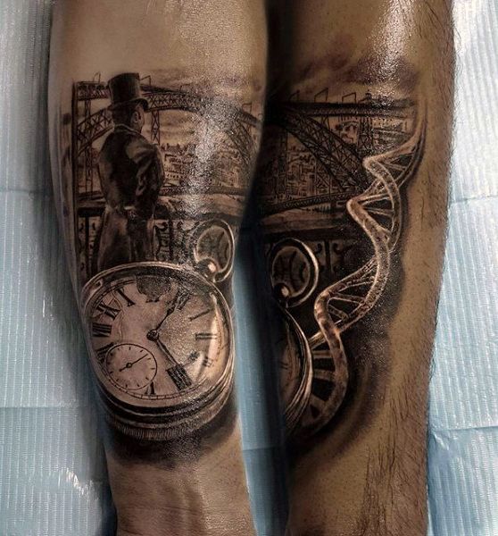 Reloj tatuaje 104