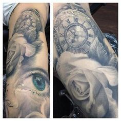 Reloj tatuaje 139
