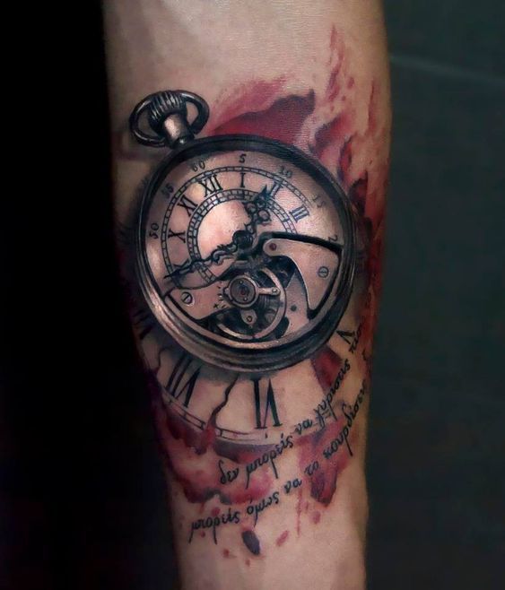 tatuaje de reloj 18