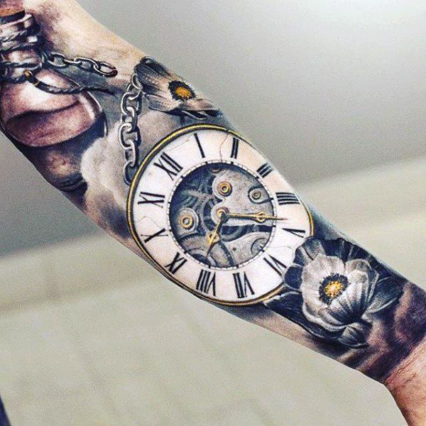 Reloj tatuaje 213