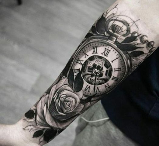 tatuaje de reloj 25