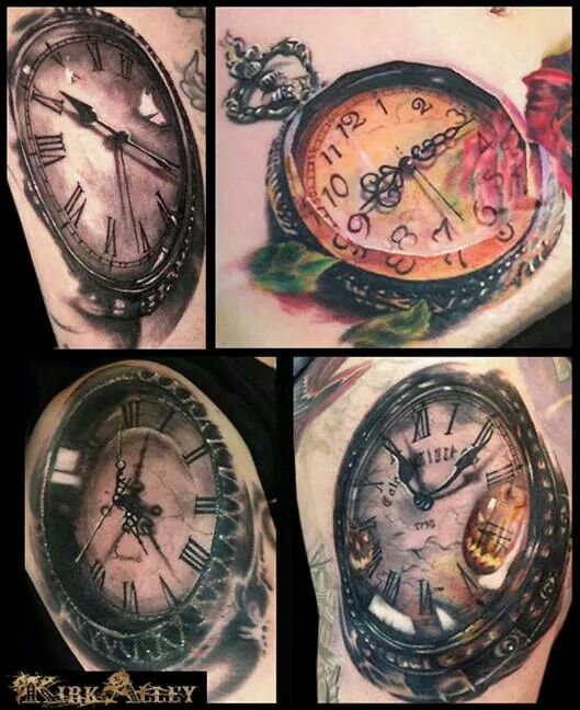 tatuaje de reloj 42