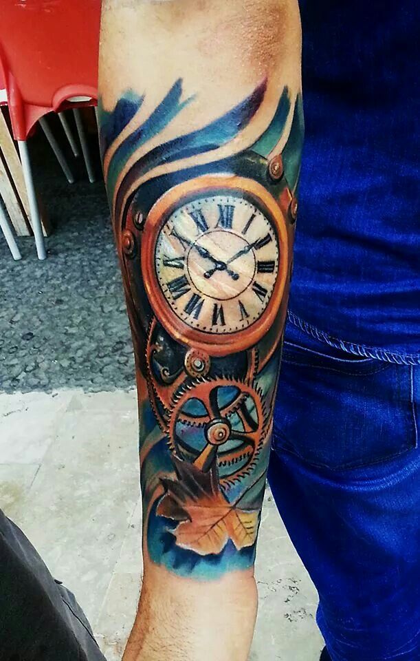 tatuaje de reloj 99